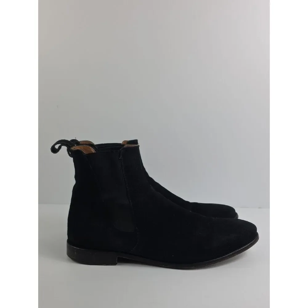Oro The Classic Black Suede Chelsea Men's Boots Size 13.